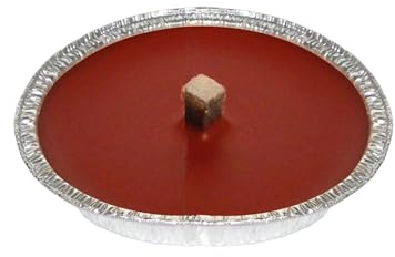 Antorchas de jardín de aluminio – Paquete de 40 – Ø 14 cm – Cera roja – Duración 3 horas – Cereria Di Giorgio