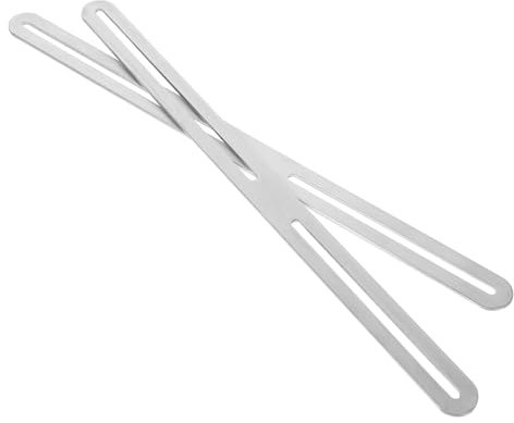 TOYANDONA 2pièces Plaques De Mending Acier Inoxydable Ajustables Pour Fixation De Clôture Ou Boîte Aux Lettres Support Plat Métallique Pour Installation Sécurisée