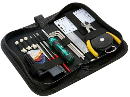 Kit d'entretien de guitare classique, 25 outils pour l'entraînement, la tournée en studio