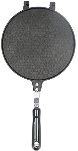 Cocoarm Máquina para Hacer Conos de Gofres, Rollo de Huevo, Bandeja para Hornear, Máquina para Hacer Conos de Helado con Revestimiento Antiadherente de Doble Cara y 2 Asas de Acero