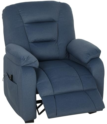 HOMCOM Sillón Relax Reclinable Eléctrico con Función Memoria Azul