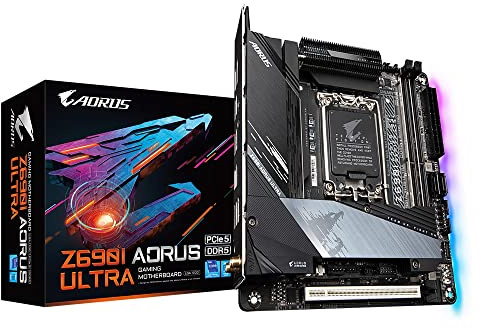 Gigabyte Z690I AORUS Ultra (Sockel 1700/Z690/DDR5/S-ATA 600/Mini ITX), Schwarz