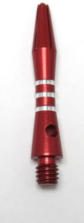 US Darts RED Aluminum Dart Shafts - 3 Sets (9 shafts), 2ba Dart Ex-Short + O'rings - 1 1/4 in - 3 Rings