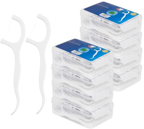 Tweozhui 400 pezzi filo interdentale forcella archetti filo interdentale, Pulitori Dentali per Rimozione Efficace di Placca e Residui di Cibo, per la Pulizia Profonda dei Denti e la Salute Orale