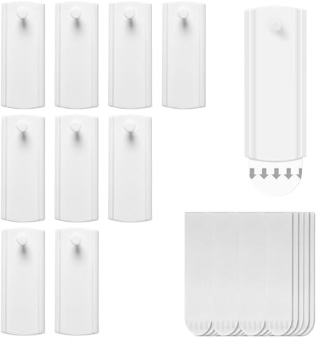 Grand Clou Adhésif pour Cadre Photo, 10 Crochets Et 20 Bandes Adhésives, Autocollant, Se Retire Sans Laisser De Résidus, Sans Perçage, Crochet Mural pour Photos Lourdes, Crochets Adhésifs Muraux