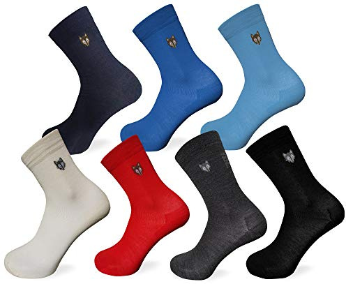 Team Magnus Tundra wolf chaussettes 80% laine - lot de 3 paires – chaussettes thermiques ultra fines extrêmement chaudes (29-32 Blanc)