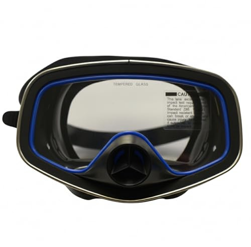 Scuba Choice Scuba Diving Classic Free Dive One-Window Silicone Purged Mask , Black