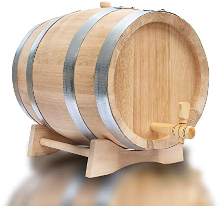 Madera Barril 5/10/20/30/50 litros Whisky Barril Barril de vino barrica Chupito Barril Barril, madera, 20 Litros