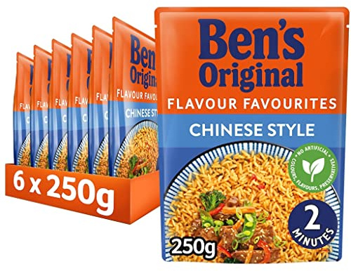 Ben's Original Chinese Style Microwave Rice, Bulk Multipack 6 x 250 g pouches