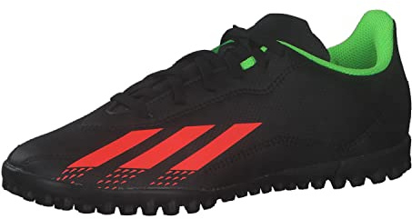 adidas Unisex Kid's X Speedportal.4 Tf J Sneaker, Cblack Solred Sgreen, 5 UK Child