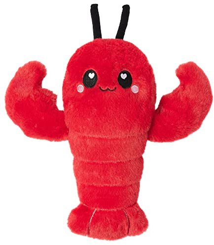 Crustacean Microwavable Unscented Heating Pad for Women - Warm Cozy Plush Heatable Stuffed Toy Animal - Hot and Cold Heat Bag Gift for Women and Girls Red