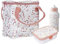 Little Dutch FB-KT-BD-PU Set Kühltasche, Brotdose Campus & Trinkflasche Pop-up - Flowers & Butterflies