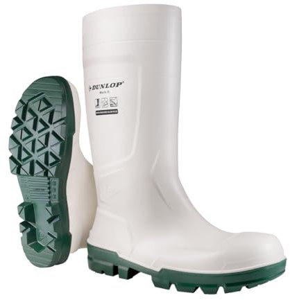 Dunlop Protective Footwear Mixte Work-It Full Safety Botte Industrielle, White, 38 EU