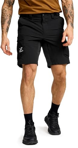 RevolutionRace Rambler Lightweight Pro Shorts für Herren, Leichte Kurze Hose und Wandershorts für Herren, Black, L