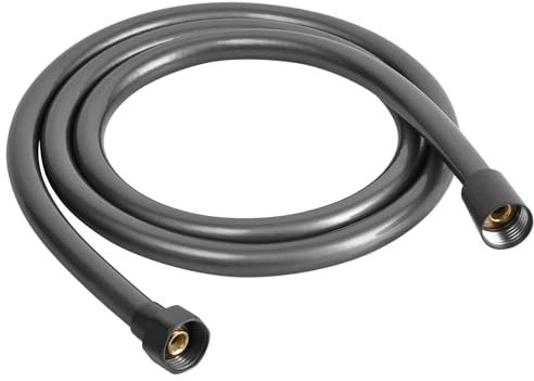 OSDUE Flexible de Douche Universel, 1.5M PVC Tuyau de Douche Anti-Torsion et Anti-Pliure Universel G1/2, Tuyau Douche de Remplacement Accessoires Salle de Bains Adaptable à Toutes les Douchettes