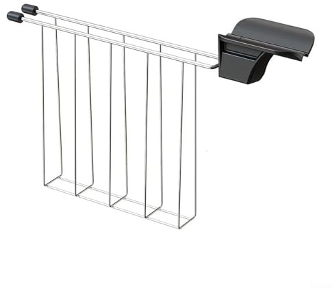 Verbessern Sie die Funktionalität Ihres Toasters mit einem Edelstahl-Sandwichkäfig (schwarz)