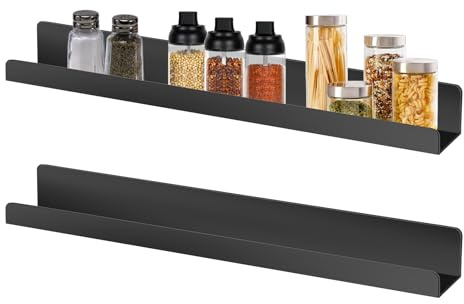 Magnetic Shelves | Floating Book Display Holder | Acrylic Reusable Scoreboard, Fridge Organiser for Whiteboard, Office, Desk