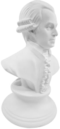 TOYANDONA Estatua De Mozart De Resina SintéTica 5.90X3.93X3.14In Busto CláSico Figura EscultóRica para DecoracióN Hogar Oficina Y Estudio