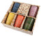 lachineuse - Set mit 5 Gläsern aus japanischer Keramik – Farben Blau, Gelb, Orange, Grün & Lila – japanisches Geschirr im Zen-Design & bunt – Tasse für Tee, Kaffee, Getränke – Geschenk Asien China