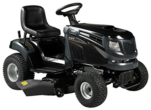 Texas Benzin Rasentraktor Aufsitzmäher Rasenmäher Traktor Aufsitzrasenmäher Rasenmäher Bulldog Gartentraktor XC 140-98 | 432cm³ | 12PS | 98cm | 4-Takt | E-Start | 6-Gang-Getriebe manuell,