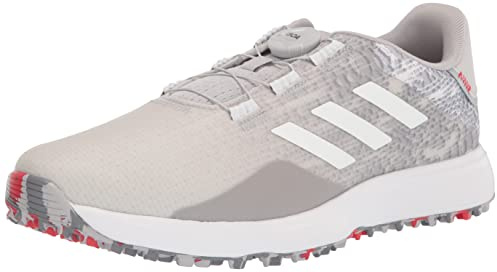 adidas Men's S2G Spikeless BOA Golf Shoes, Grey Two/Footwear White/Grey Three, 14