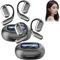 Erazer Xp2 Earbuds, Intelligent Touch Screen Open Bluetooth Earphones, Wireless Open Ear Bluetooth Earbuds, Double Noise Reduction, IPX7 Waterproof Sport Wireless Bluetooth 5.4 Headset(Black2pcs)