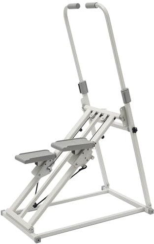 Vertikale Klettermaschine – Faltbarer Heimtrainer Stepper für Ganzkörpertraining | Verstellbare Griffe, Stufen & Pedale | Kompakt & leise Familien