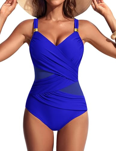 Hanna Nikole baddräkt för kvinnor, mage, push-up baddräkt, baddräkt, sexig, ren mesh, badkläder, slimmande, v-ringad, monokini