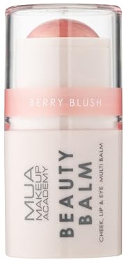 MUA Makeup Academy Beauty Balm, Multi-Use Face Balm for Cheeks, Lips & Eyes, Berry Blush - Vegan & Cruelty Free