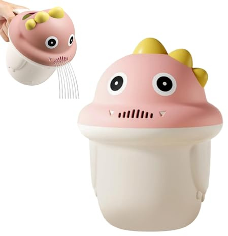 Vaso para lavar el pelo a bebés y niños jarra baño bebe - Fácil y divertido lavar el pelo - El vaso para lavar el pelo perfecto para bebés y niños (rosa-2)