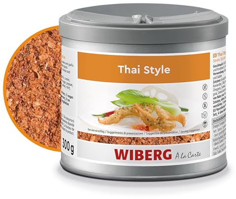 WIBERG Thai Style Seven Spices Gewürzzubereitung – Würzmischung für thailändische Gerichte mit Zitronengras & Koriander – ideal für Fleisch, Fisch und Gemüse, 300 g