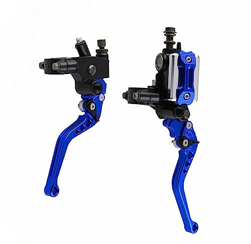 Nikou Embrague de palancas de freno hidráulico de dos bombas para motocicleta - 2 piezas de 7/8 (22 mm) Sistema de ajuste de depósito de cilindro maestro de aluminio universal Sport Street Bike/Scoot