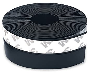 JEMESI Dichtungsstreifen, 3.5×500 CM Schwarz Selbstklebend Silikon Dichtungsband, Multifunktions Zugluftstopper Schalldicht, winddicht, Staubschut, für Tür, Fenster