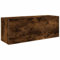 vidaXL Bad-Wandschrank Räuchereiche 80x25x30 cm Holzwerkstoff, Bad-Hängeschrank, Hängeschrank Badezimmer, Wand-Badschrank, Hängeschrank Bad
