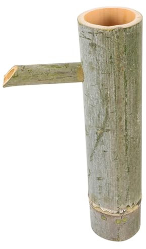 VANZACK Fontaines à Eau en Bambou Réservoir Décorations D'aquarium Grand Accessoires Fontaine De Décoration De Jardin Poisson Petite Fontaine De Jardin Fontaines D'intérieur Green