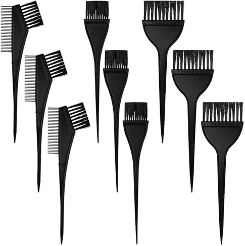 BOHUIZ 9 Stk Haarfärbepinsel Set, Haarfärbepinsel Friseur Bürste Farbpinsel Haare Haarfärbekamm für Barbershop Salon Home