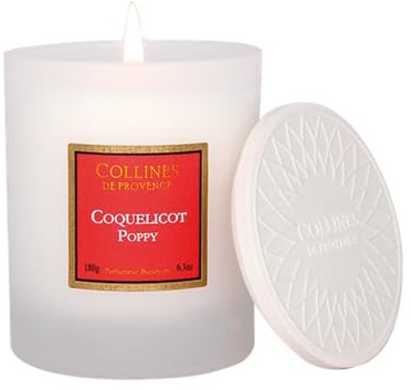 Collines de Provence - Bougie parfumée 180g - Coquelicot
