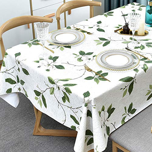 Plenmor Wachstuchtischdecke Plastik Tischdecke Wetterfest, Wachstischdecke Table Cloth Waterproof Wachstuch Tischdecke Rechteckig für Küchen Tischdecke Outdoor 137 x 185 cm