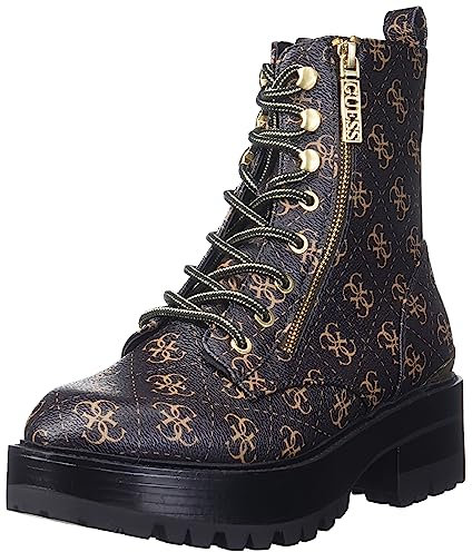 GUESS Damen Fearne Springerstiefel, Braun, 38 EU