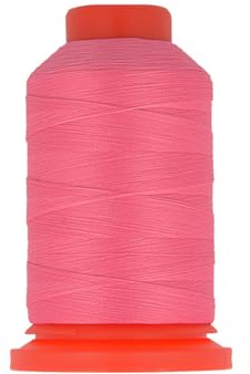 Bobine fil mousse polyester 1000m fabriqué en France pour surjeteuse Rose Fuchsia