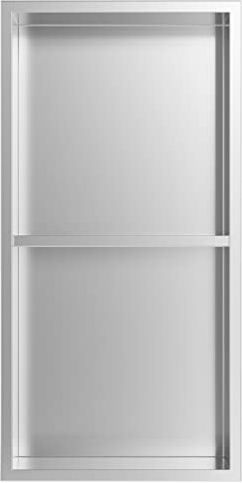 Nassboards 304 Stainless Steel Shower Niche - Wet Room Shelf Recess, Waterproof Storage - Easy Installation for Home Improvement, Bathroom Renovation - Durable, Lightweight, Pre-Built