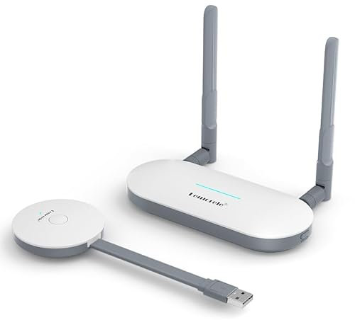 Lemorele USB to Wireless HDMI Transmitter and Receiver, HDMI Funkübertragung mit USB A for Streaming, Compatible with Windows7,8,10/MacOS10.15 and Above