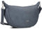 Zwei Damen Handtasche Mademoiselle.M M70 Moon-Bag 4 Liter Trend-Tasche in Halbmond-Form vielseitig als Bauchtasche Crossbody-Bag Abendtasche Umhängetasche zu tragen (nubuk-blue)