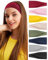 BELEVO 8 Stück Haarband Damen, Elastische Stirnband Damen Dünn rutschfest Haarbänder Sport Stirnbänder Weiches Headband Hair Band für Yoga Exercise Workout Laufen Gym