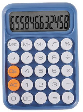 siduytin Wide Applications Table Calculator with Long Battery Life ABS Scientific Calculator Keyboard Calculator Mini Calculator, Blue