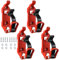 RANJOVER Shovel Mount for Roof Rack, Metal Rubber Clamps, Wall Mounting Brackets, Quick Release Holder Mount Kit(4 Pcs) Red Easy Install Easy to Use