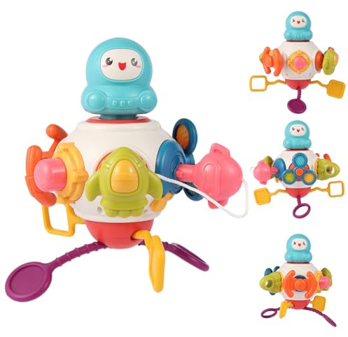 iFunLong Baby Montessori Toys for 1 2 3 Years Sensory Toy, Activity Cube Sensory Toys for Toddlers Travelling, Motor Skills Busy Cube Toy for 6 12 18 Months Infant Birthday Gifts