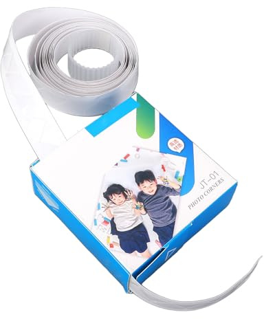 AMONIDA Adesivi per Angoli Fotografici, Protezioni Autoadesive per Foto in PVC Trasparente, Adesivi Fotografici con Tocco Decorativo, Ideali per Album, Album di Ritagli, Foto, Cartoline e Cornici