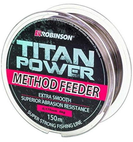 150m ROBINSON Titan Power Method Feeder braune schnell sinkende Angelschnur von Ø0,175mm bis Ø0,345 erhältlichmm (Ø 0,175mm / 6,0kg)