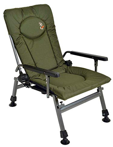 Bortaberg Carp Fishing Chair, Folding Armchair, Adjustable Back Rest, Ergonomic Design 360° Rotating Feet To Adapt To Multiple Terrains Ideal for Camping Fishing Picnic Garden F5R